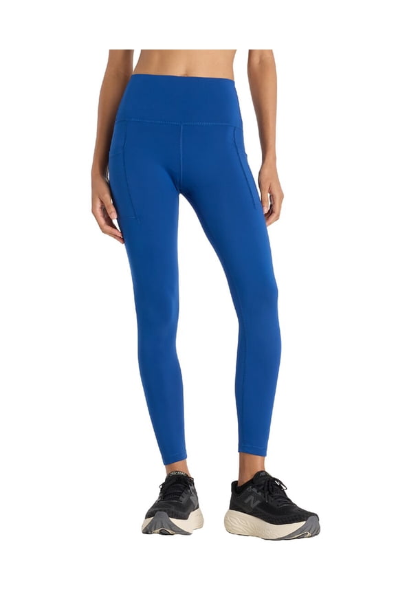womens  Sleek Pocket High Rise Legging, l, Blue