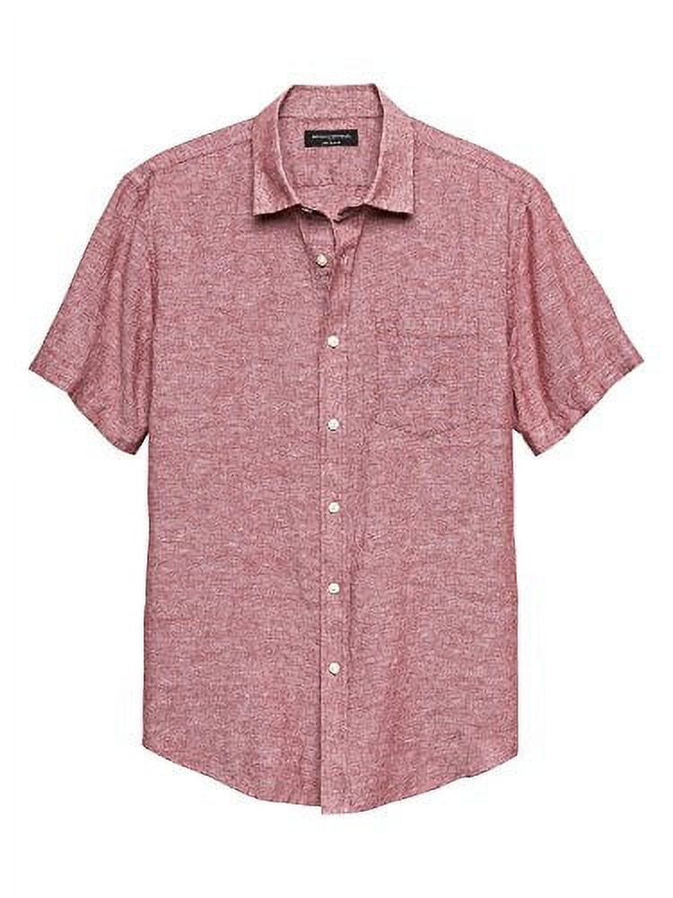 slim fit linen blend shirt banana republic