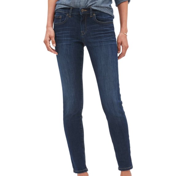 New Banana Republic Womens Dark Denim Wash Mid Rise Skinny Jeans Sz 12 31W 6034-7