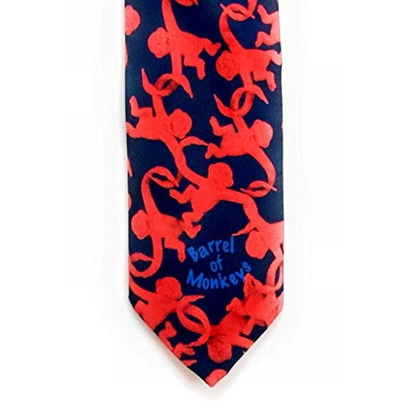 New Barrel of Monkeys Neck Tie By Ralph Marlin 5470