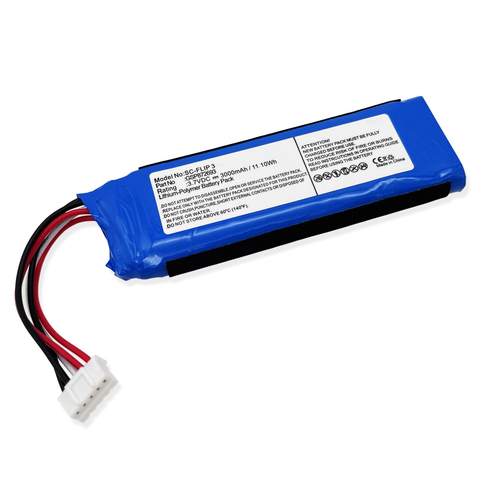 Cameron Sino Akku Für JBL Flip 3 - 3000mAh Ersatzakku GSP872693