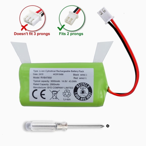 New Battery For Shark EZ RV910S RV911AE RV912S RV913S RV915S RV990 RV991 AV911S AV970 AV993 RV1000 RV100AE RV101AE RV1001AE