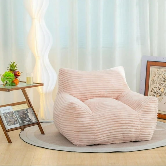 New Bean Bag Chair, Large Soft Bean Bag Sofa with Armrests for Adults and Kids Bean Bag with High-Density Foam for Living Room,Bedroom