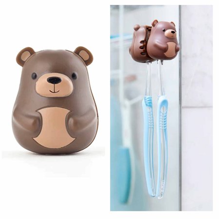New Bear Toothbrush Cover Holder Case Toiletry Cute Kid Bathroom Suction 1 Piece