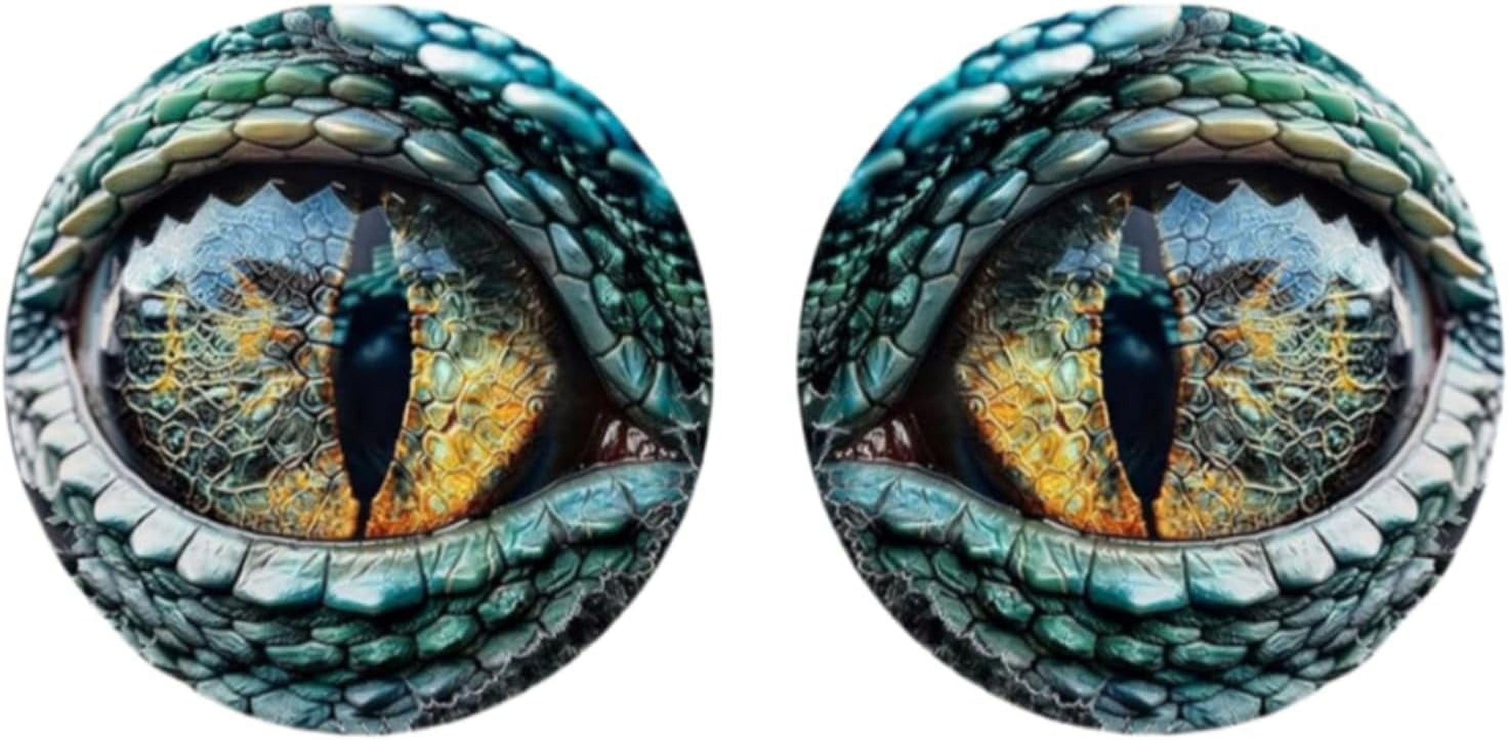 New Beast Eyes Headlight Decals, 8Inch Eye Decals for Jeep Headlights