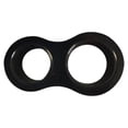 thumbnail image 1 of New Bedroom PVC Anti-collision Ring Doors Guard Safety Stop Bumper Wall Protector Door Stopper Handle Bumper BLACK 1PCS DOUBLE HOLE, 1 of 8