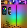 thumbnail image 1 of New Bee 49" RGB Corner Floor Lamps, Color Changing LED Lights for Home Bar, APP Remote Control Lamp, 1 of 8