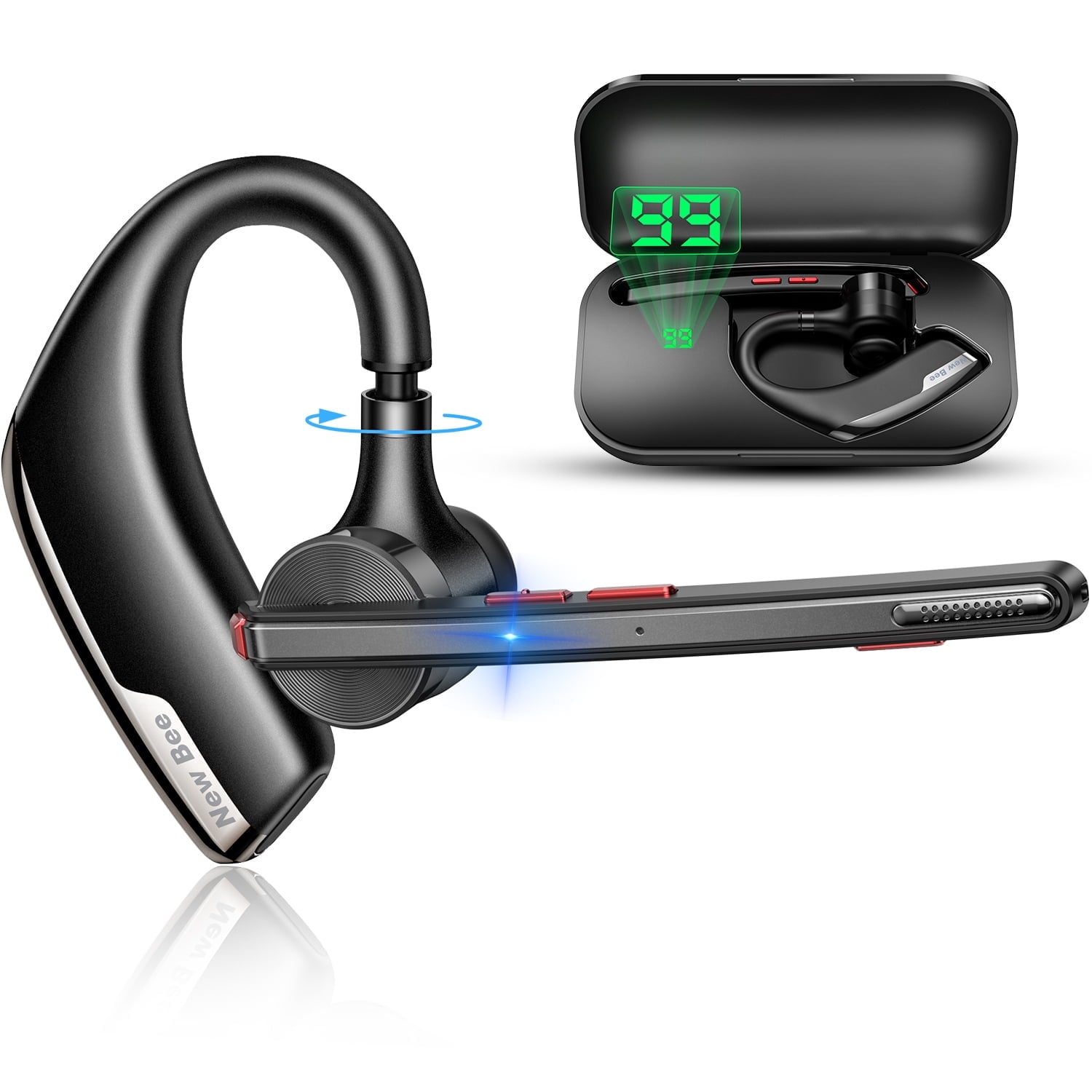 Single Headset Single Ear Galaxy Audio ESM4 Single Ear Headset Mic With 4 Sennheiser