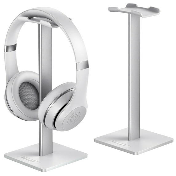 New bee Headset Stand,Adjustable Aluminum Headphone Holder with TPU Cushion, ABS Anti-Slip Base, Fits All Headphone Sizes,White