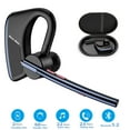 thumbnail image 1 of New bee Bluetooth Earpiece V5.2 Wireless Headset,24H Talk/180Days Standby,ENC Dual Mic Noise Cancelling,270°Rotatable Mic,Left/Right Ear Compatible for Work/Driver/Business/iPhone/Android,Dark Blue, 1 of 13