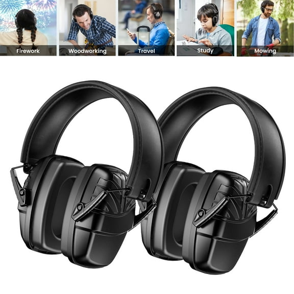 New Bee Noise Reduction Safety Shooting Ear Muffs, Sport Shooting Hunting Hearing Protection 2 Pcs