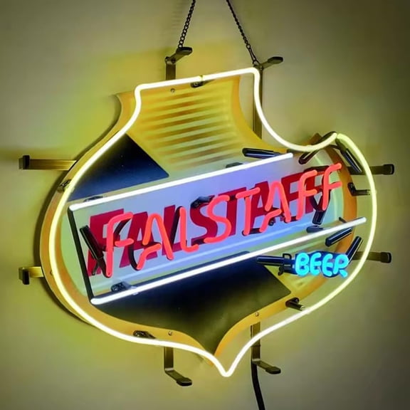 New Beer Neon Sign Light, Real Glass Neon Signs For Home Bar Man Cave Sport Pub Restaurant Wall Window Display 19x15 with HD Printing