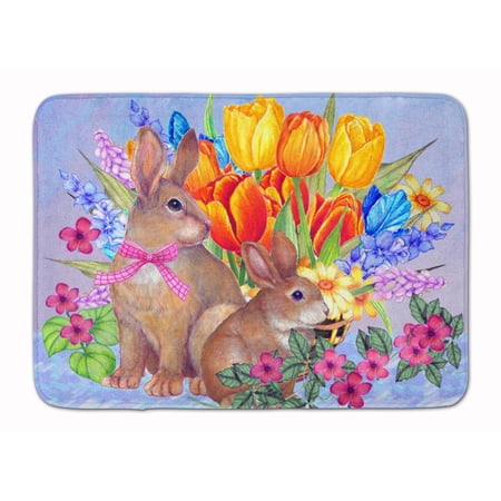 New Beginnings II Easter Rabbit Machine Washable Memory Foam Mat