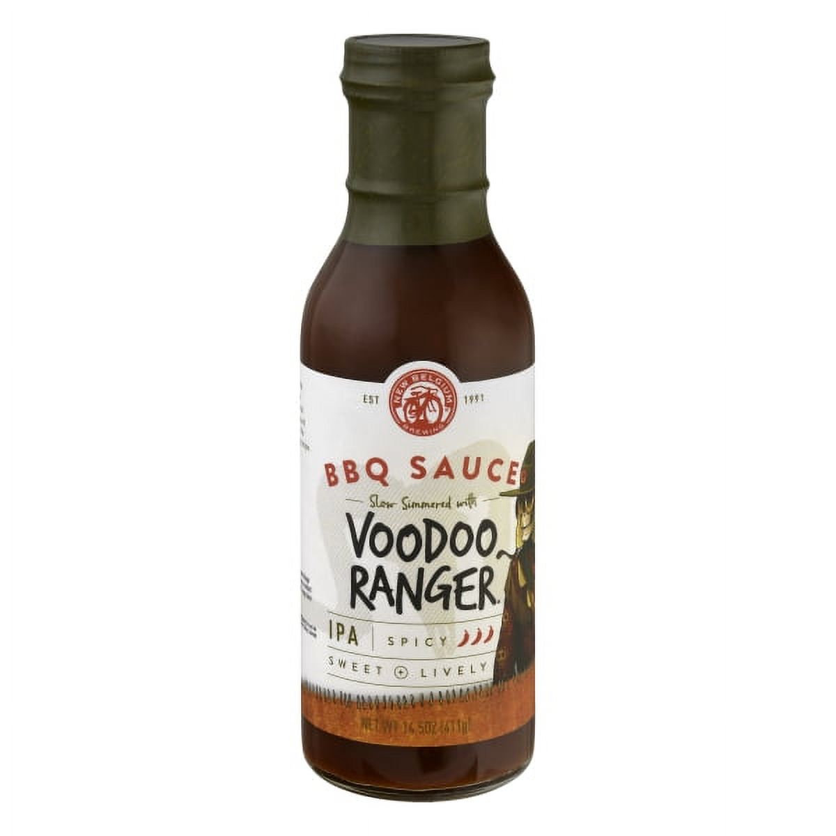 New Belgium Brewing Voodoo Ranger IPA BBQ Sauce Spicy Hot Sweet