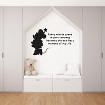 New Best Minnie Mouse Quote Disney Cartoon Quotes Wall Sticker Art Decal for Girls Boys Room Bedroom Nursery Kindergarten House Fun Home Decor Stickers Wall Art Vinyl Decoration Size (27x30 inch)