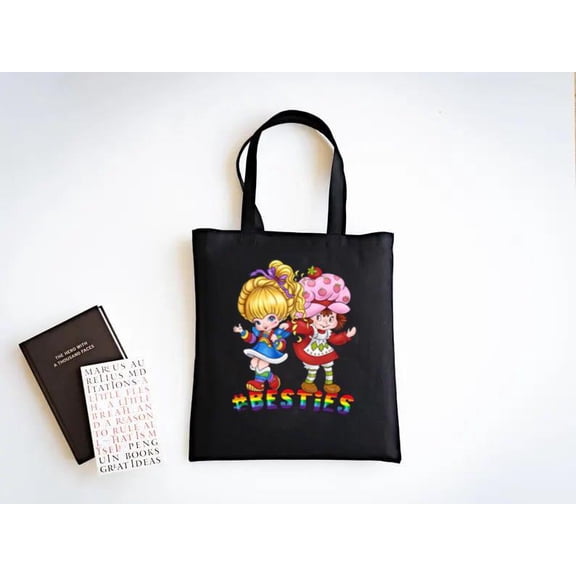 New Besties Rainbow Brite Cartoon Colorful Friendship Vibes Tote Bag V41436 Unisex