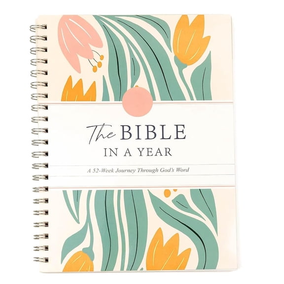 A New Bible for the Year Ahead: Bible Study Supplies, Spiral-Bound Bible Study Guide, 52-Week Bible Study Plan, One-Year Bible Study Planner for Women (8.27 x 5.83 inches)