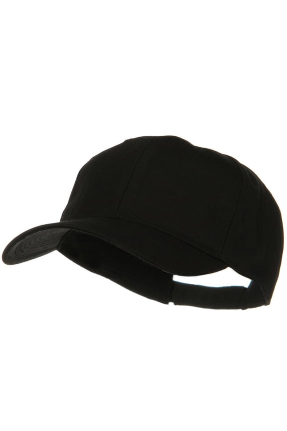 New Big Size High Profile Twill Cap - Black XL-3XL