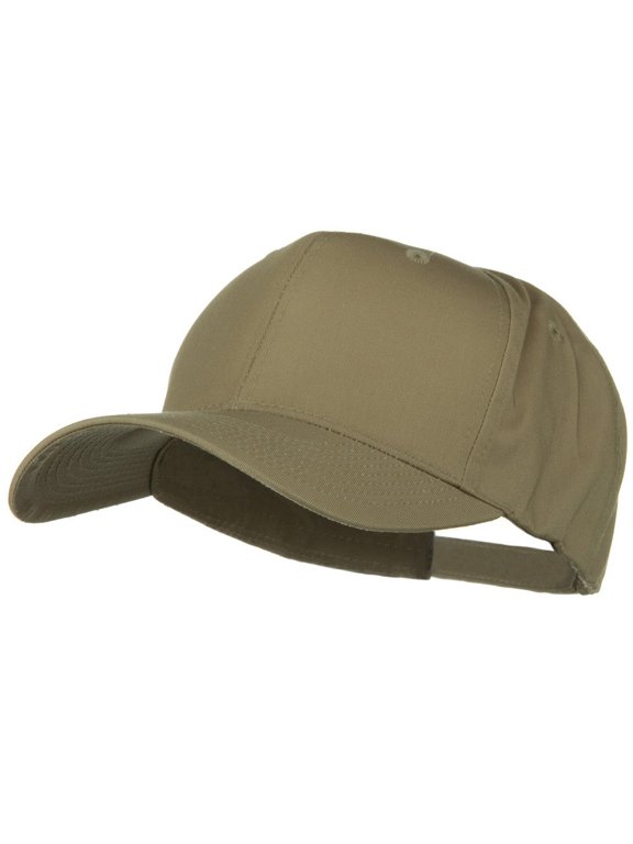 New Big Size High Profile Twill Cap - Khaki XL-3XL