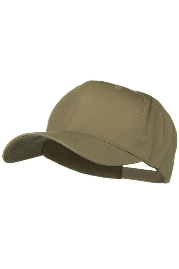New Big Size High Profile Twill Cap - Khaki XL-3XL