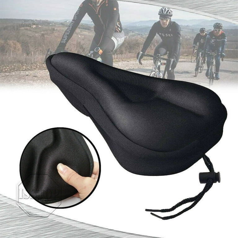 Large Wide Exercise Bike Seat Cover Soft Comfortable Gel Pad Cushion for Saddle Seat Comfy Walmart