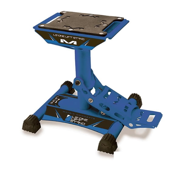 OEM Grade LS1 Mini Lift Motorcycle Stand Blue Compatible with Motocross Dirt Bike Off-Road MX Enduro Lightweight Aluminum Lift Stand with Damper