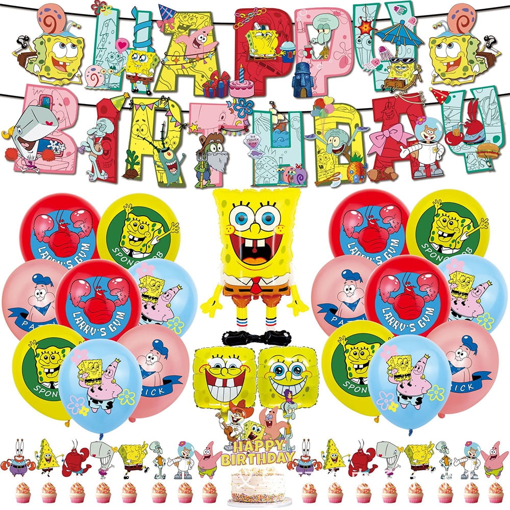 New Birthday Party Cute Latex Ballons Set | Kids Cartoon Theme Birthday Party Supplies | 37Pcs/set