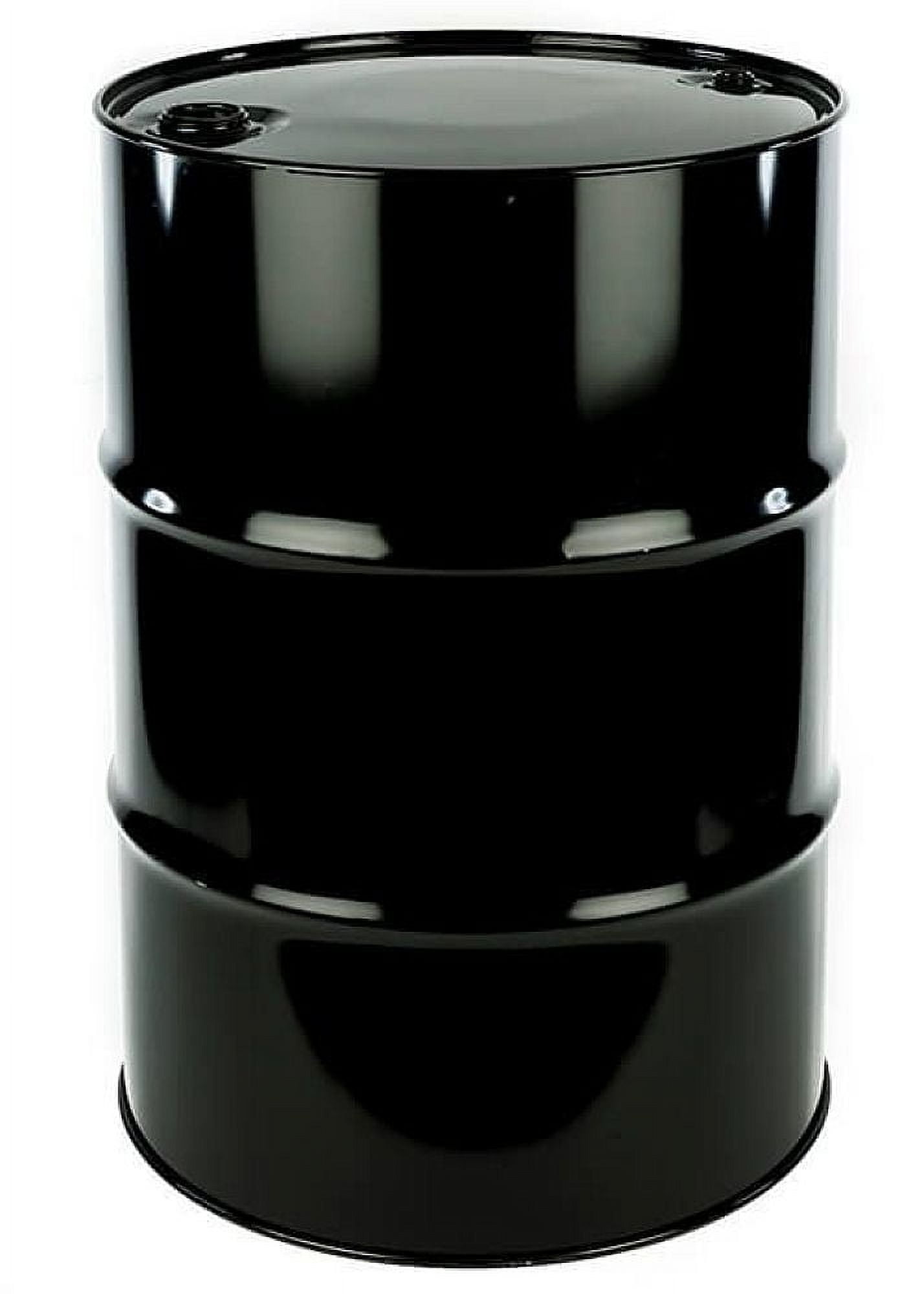 New Black 55 Gallon Steel Drum, Closed Top, UN Rated, Rust Inhibitor