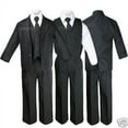 thumbnail image 1 of New Black Baby Toddler Formal Wedding Party Boy Suit Tuxedo Tie 5pc Set sz S-4T, 1 of 6