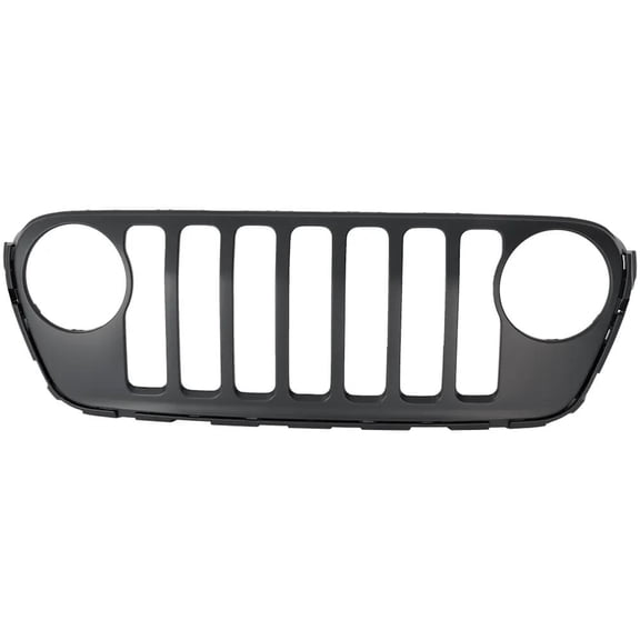 New Black Grille Assembly Compatible With Jeep Wrangler Willys 4xe 4 Cyl 2.0L Gladiator Texas Trail 6 Cyl 3.6L Gladiator Willys 6 Cyl 3.6L 2018-2024 By CH1200445 68457102AA