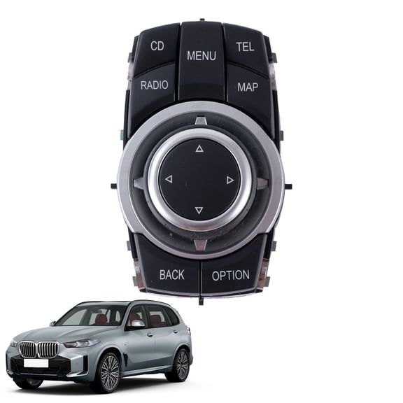 Black IDrive Media Switch Controller Joystick 65829213309 for BMW X1X5 X6 E70 E71