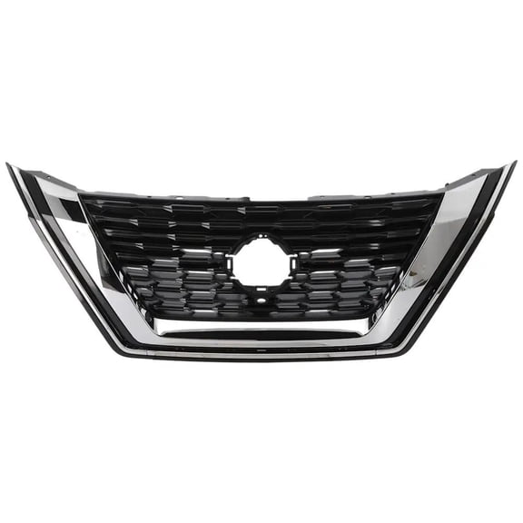 New Black Shell Grille Assembly Compatible With Nissan Rogue SL 4 Cyl 2.5L Rogue SV 3 Cyl 1.5L Rogue SV 4 Cyl 2.5L Rogue Platinum 4 Cyl 2.5L 2021-2023 By NI1200330 623106RA0B