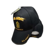 New Black US Army CSM Command Sergeant Major Retired Hat Ball Cap Veteran E-9