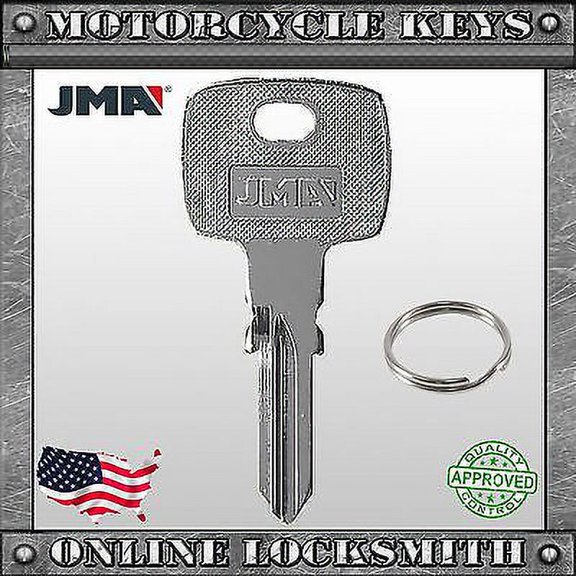 New Black Uncut Motorcycles Key For Various Models W/ Codes: 8001-4000 - TMC1