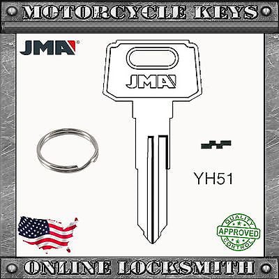 New Blank Key For Yamaha & Suzuki Motorcycles Codes: F32010-F79897 - YH51