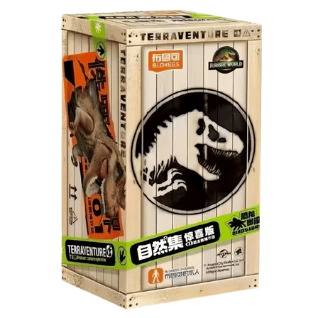 New Blokees Original Anime Jurassic World Building blocks Toys Surprise Dinosaur Tyrannosaurus Rex Assembled Model Toy Kids Gift