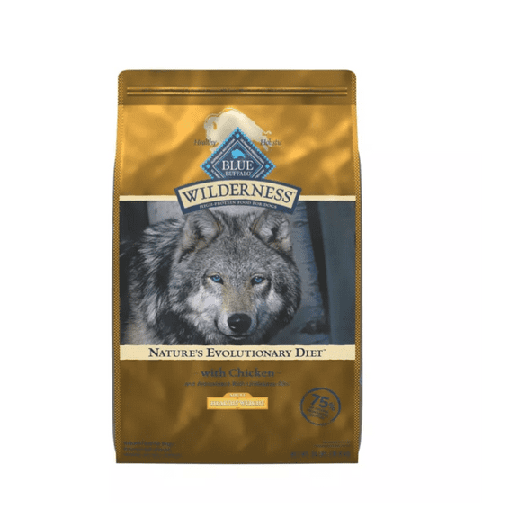 New!Blue Buffalo Wilderness Adult High-Protein Healthy Weight Chicken Recipe Dry Dog Food 24 lb