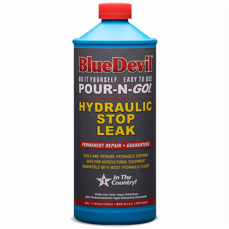 New Blue Devil 32OZ Hydraulic Stop Leak. Restores dried cracked