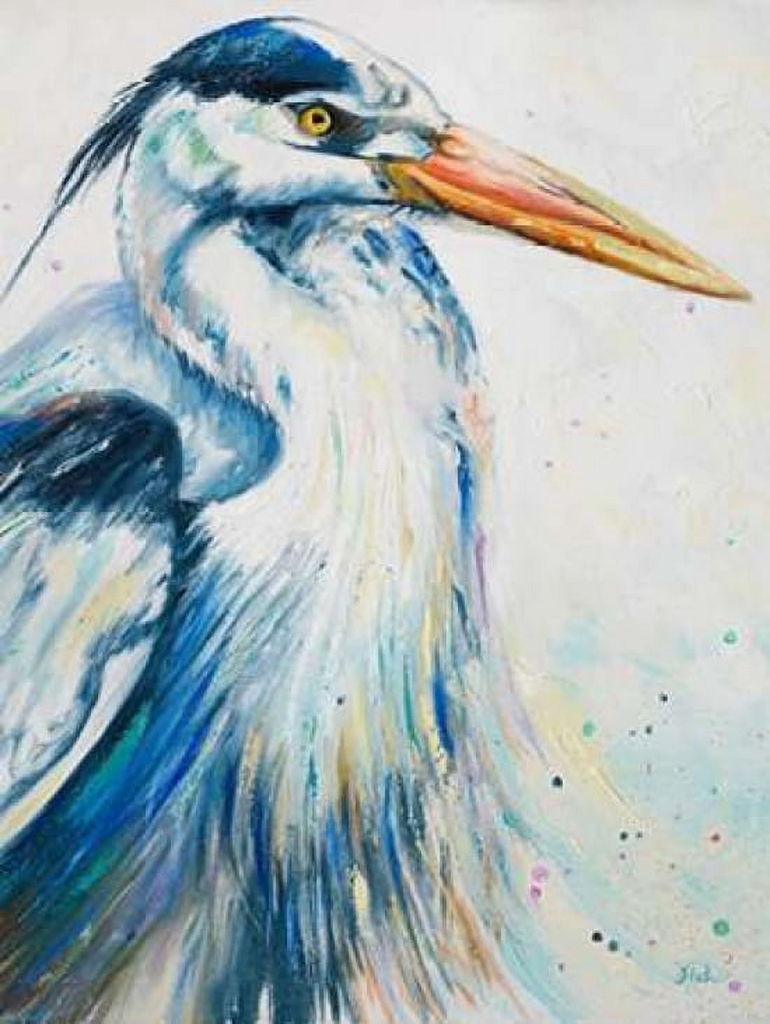 New Blue Heron I Canvas Art - Patricia Pinto (18 x 24)