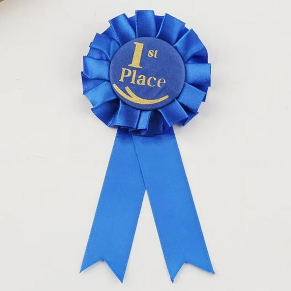New Blue,Red,White Recognition Ribbons Rosette Ribbon Honorable Ribbon Prize Ribbon 1st 2nd 3rd Place Ribbon Award Set 1ST