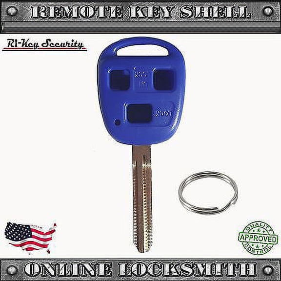 New Blue Remote Key Replacement Case Shell For Toyota FJ Cruiser & Land Cruiser
