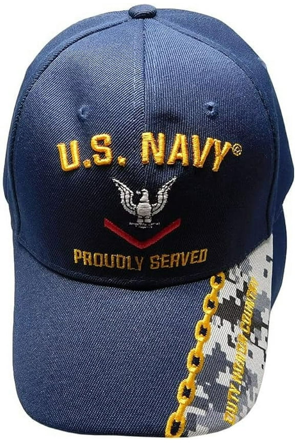 New Blue US Navy PO3 Petty Officer 3rd Third Class Hat Ball Cap Veteran Military