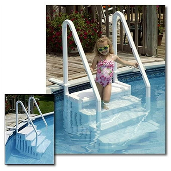 New Blue Wave Above Ground Easy Entry Pool Step Swimming Pool Durable -Up to 54"