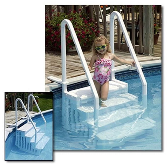 New Blue Wave Above Ground Easy Entry Pool Step Swimming Pool Durable -Up to 54"