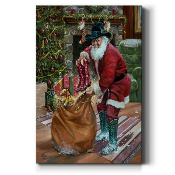 New Boots for Christmas- Gallery Wrapped Canvas
