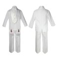 thumbnail image 1 of New Born Baby Boy Teen Christening Communion Formal White Paisley Suit Silver or Gold Guadalupe Virgin Mary Maria On Stole SM-20, 1 of 4