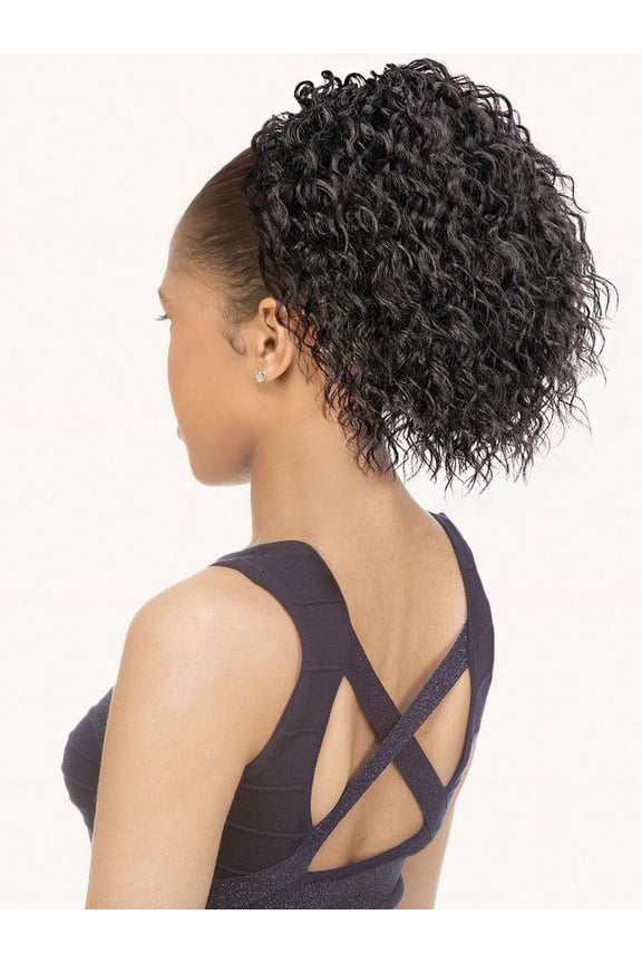 New Born Free Synthetic Drawstring Ponytail - 0383 BERRY (1B)