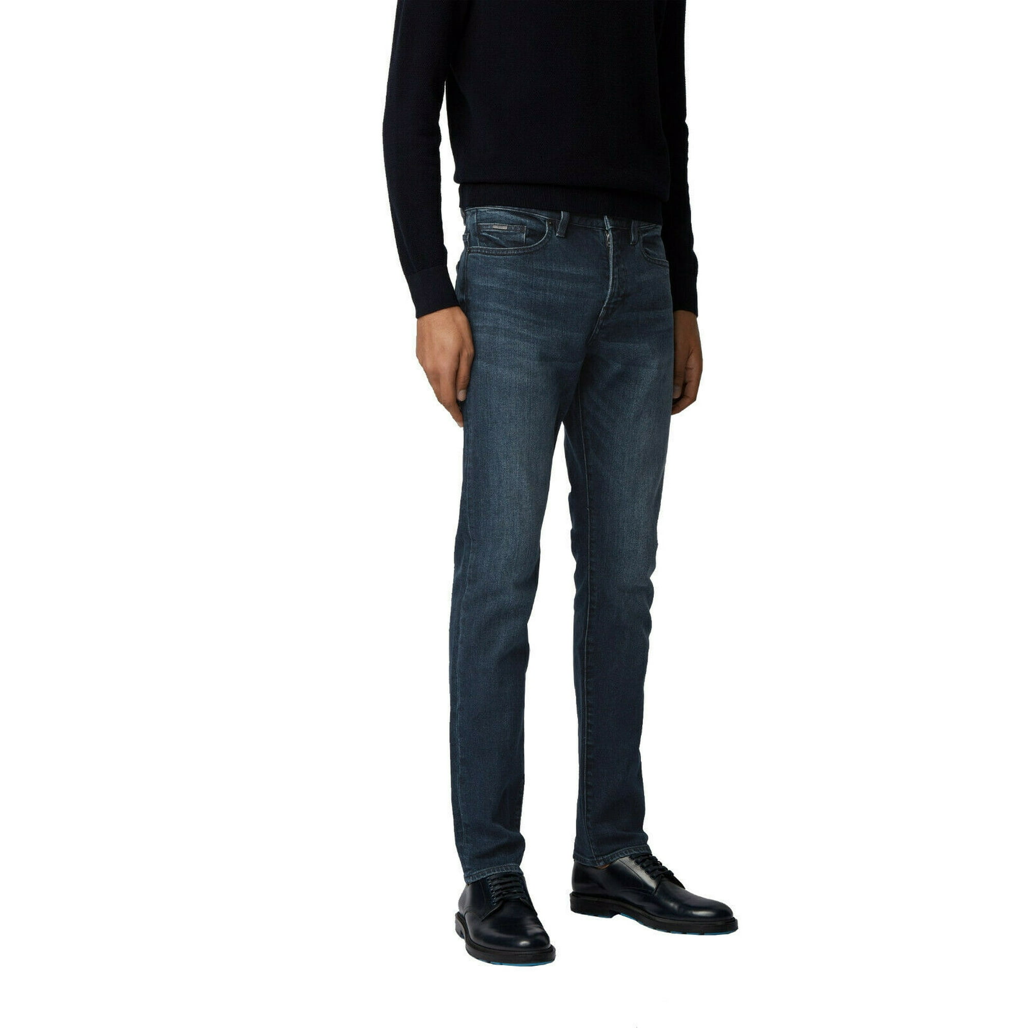 Boss Hugo Boss Delaware Slim Fit Jeans, Navy, 36W x 32L (5179-10) - Walmart.com