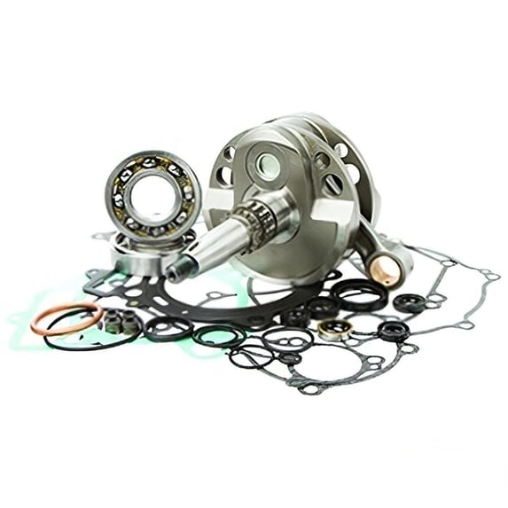 Complete Bottom End Rebuild Kit Compatible with 2008-2014 Kawasaki KFX450R KSF450B 449cc DOHC Crankshaft Assembly Bearings Seals Gasket Set 13031-0116 13031-0100