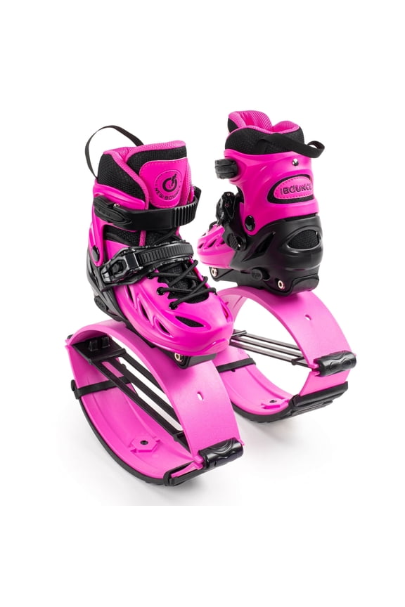 Jumping Shoes for Kids – Premium Moon Shoes & Kangaroo Shoes, Adjustable Bouncy Boots for Active Play, Durable Kids Exercise Shoes, Small Pink